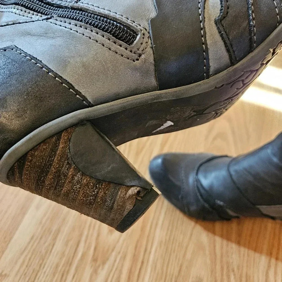 Dkode Women's Boho Leather Vintage Style Zippered Retro Ankle Boots Size EU 38. - Picture 11 of 15